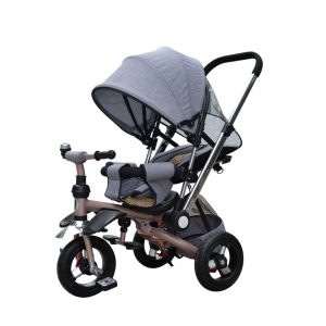 China factory new design light weight tricycle parent handle
