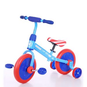 Children's balance bikes and children's tricycles, one-button disassembly, 2 in 1. Environmentally friendly materials, CE certification.
