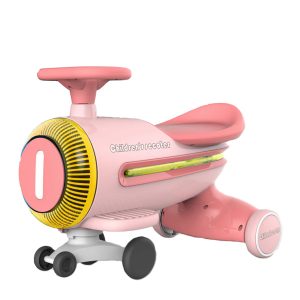 New model, rocket scooter, lights, music, rocket shape. Made in China.