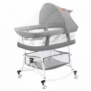 Newborn crib baby splicing big bed baby rocking bed foldable portable crib,C1101