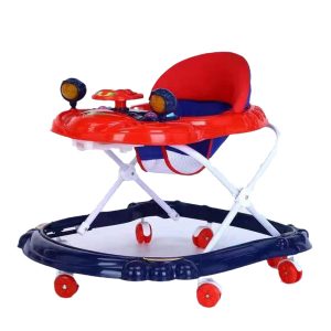 Hot sale China supply new light music universal wheel four-wheel rolling baby walker,M0212